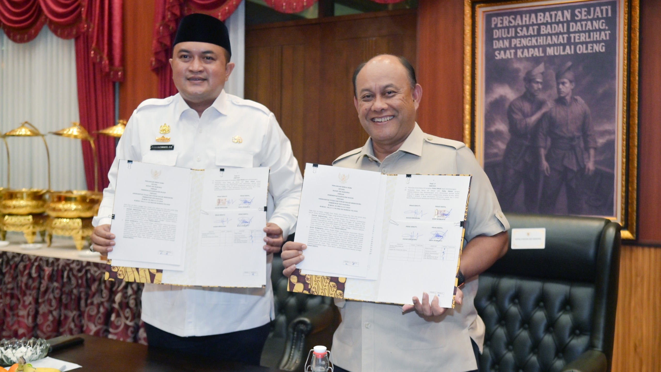 Penandatanganan Nota Kesepahaman  Pemda Bogor dengan BGN